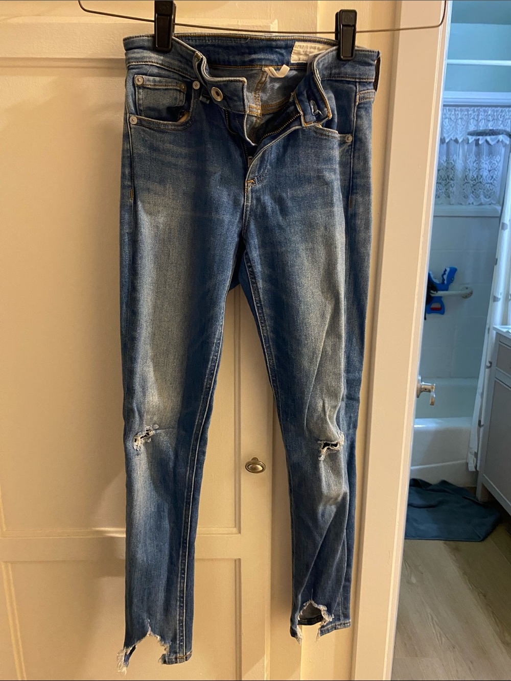 Rag and Bone ankle skinny jeans